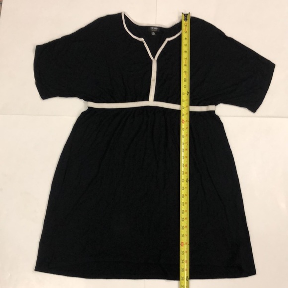 Nicole by Nicole Miller XXL Dress Black & White Elastic Piping Detail Stretchy - Picture 4 of 7
